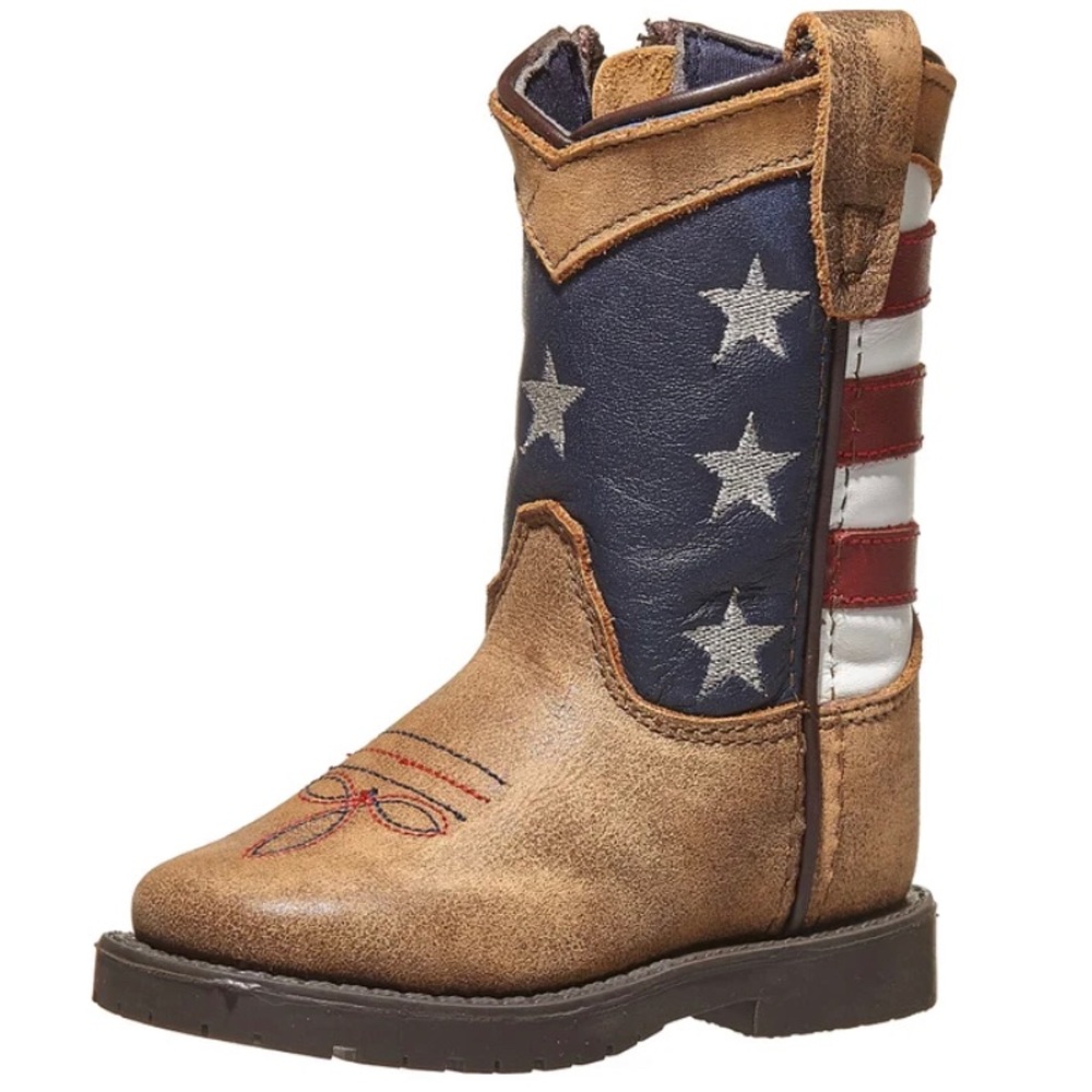 Smoky Mountain “Stars and Stripes” Cowboy Boots (Toddler)